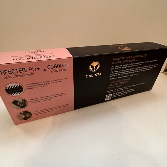 Calista Perfecter Pro Heated Round Brush with GoGo Mini Tool 1” Rose Gold - Picture 7 of 8